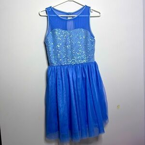 💙Balera Blue Purple Lyrical Ballet Dance Costume (Adult Medium)